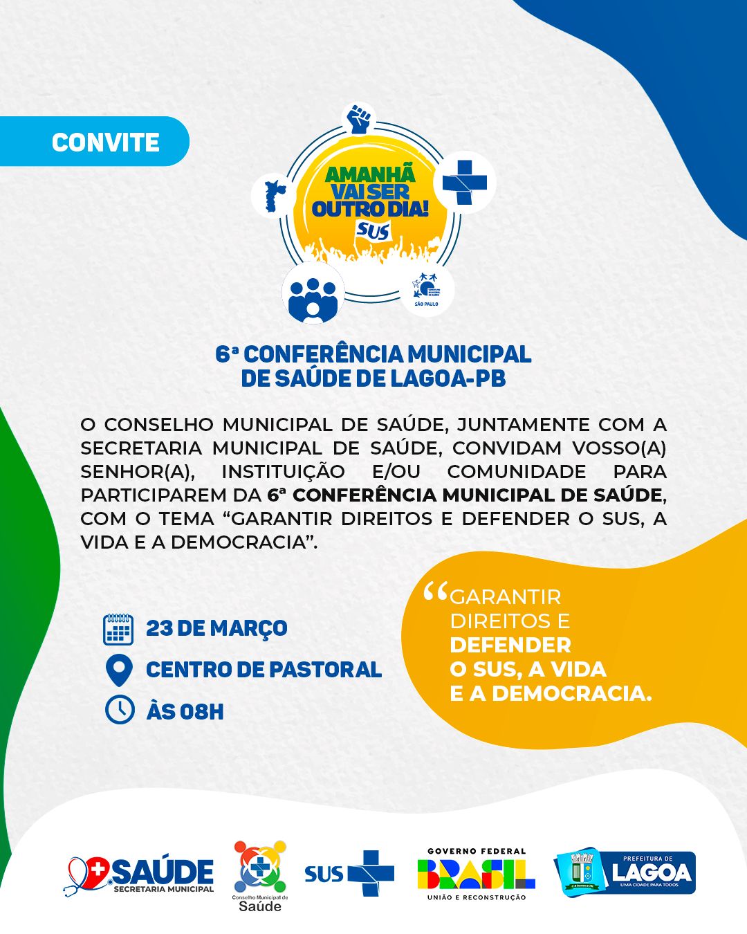 6ª Conferência Municipal de Saúde de Lagoa-PB