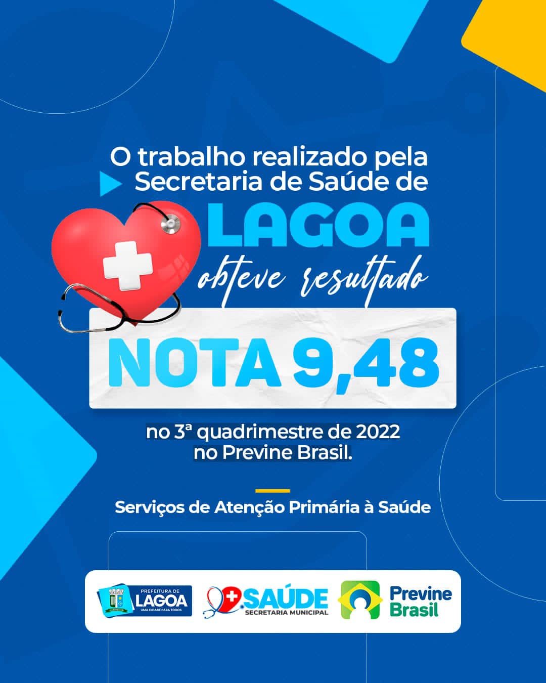 Saúde de Lagoa é destaque no Estado da Paraíba e na região!